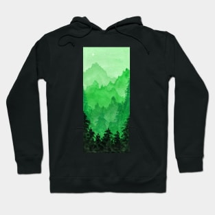 Green Christmas Forest Hoodie